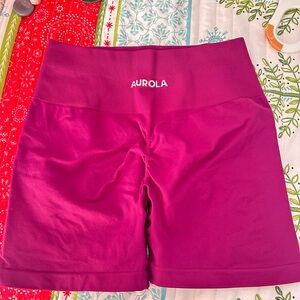 AUROLA Women's Magenta Bike Shorts